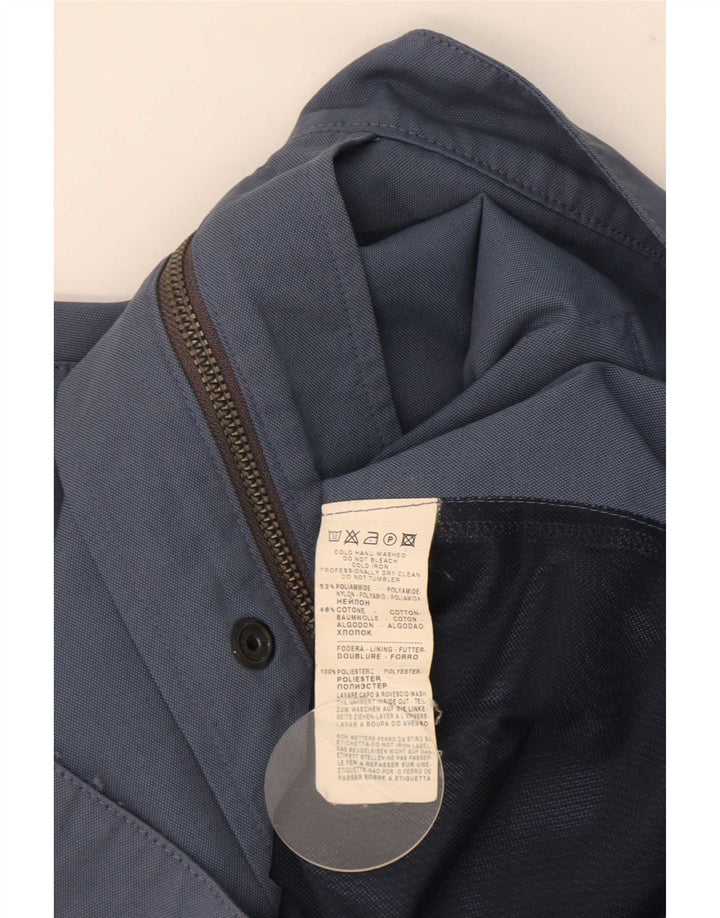 Trussardi Herre Utility Jacket IT 48 Mellem marineblå polyamid