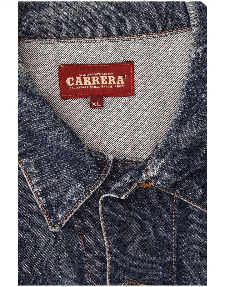 Carrera Herre denimjakke UK 42 XL Navy Blue Bomuld