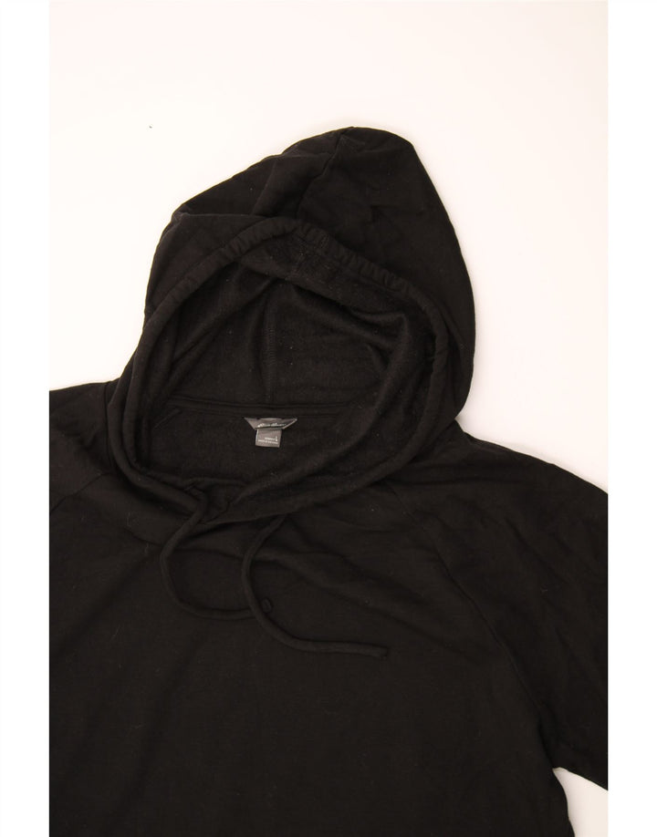 EDDIE BAUER Womens Hoodie Jumper UK 16 Large Black Polyester Vintage Eddie Bauer and Second-Hand Eddie Bauer from Messina Hembry 