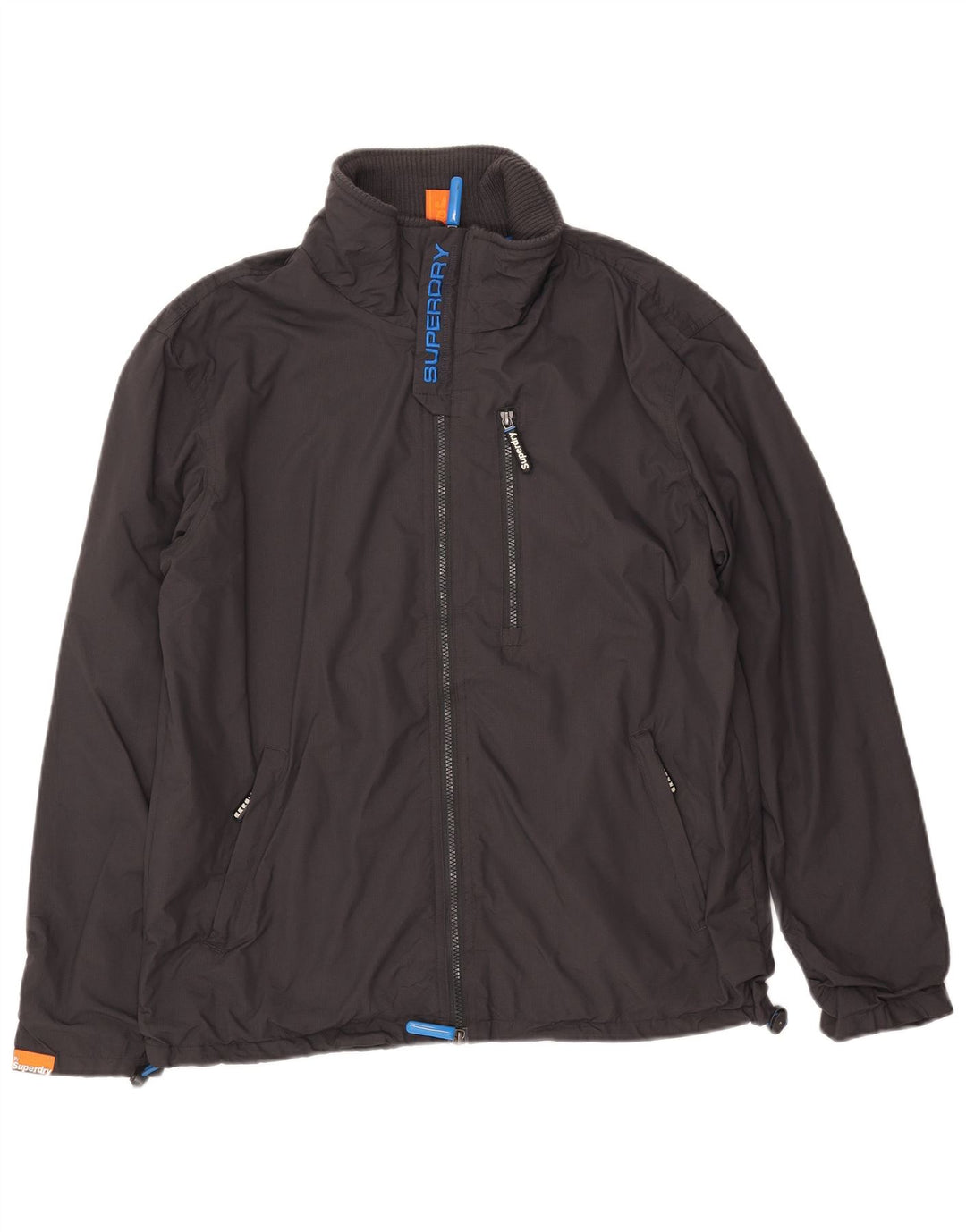 Superdry Herre The Windhiker Graphic Bomber Jacket UK 40 Large Grå Nylon