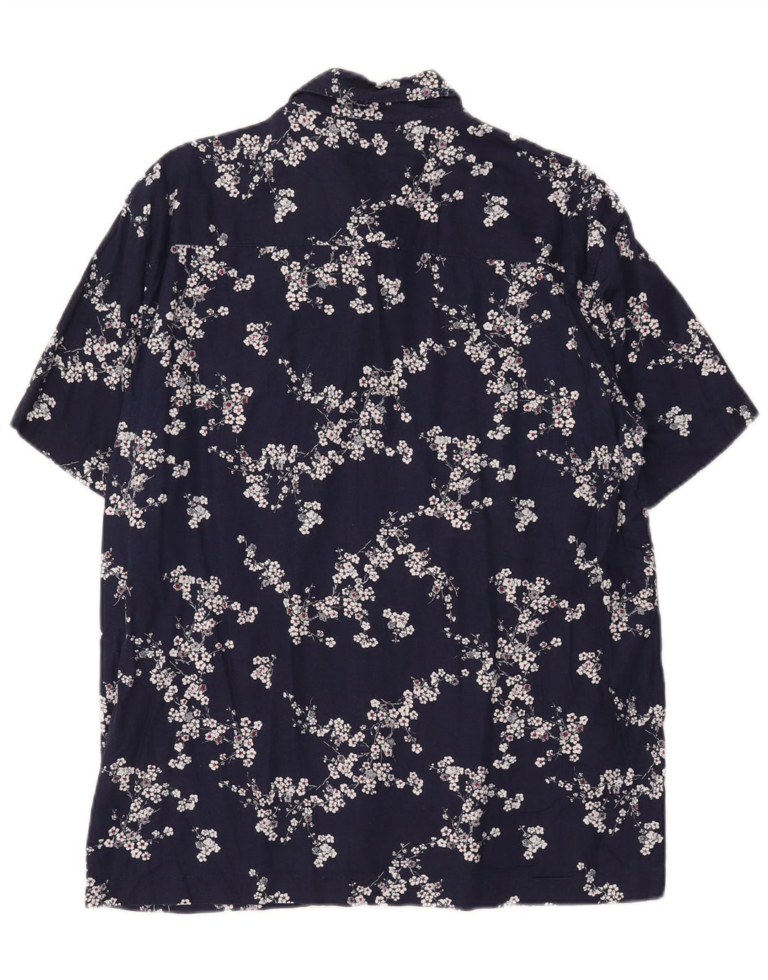 SUPERDRY Kortærmet Herreskjorte Medium Navy Blue Floral Modal