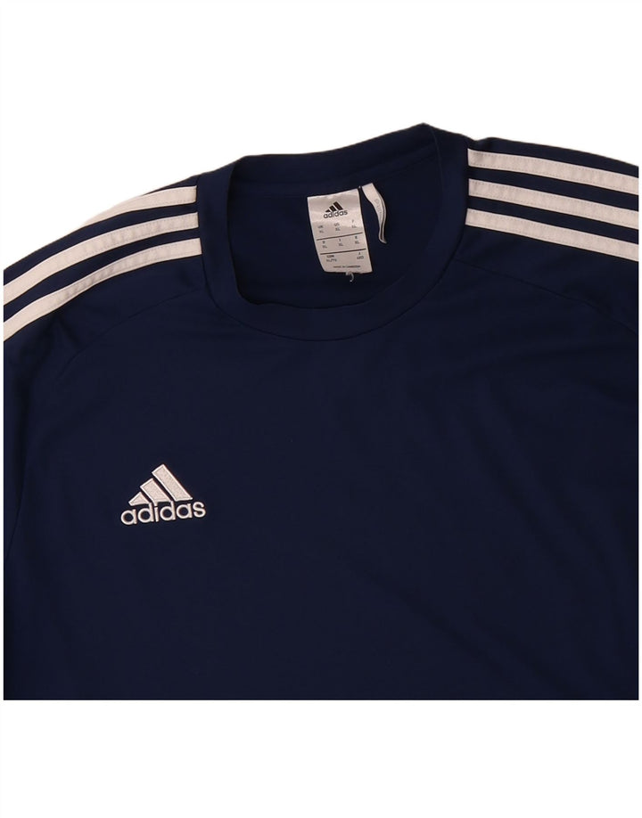ADIDAS Mens Climalite T-Shirt Top XL Navy Blue