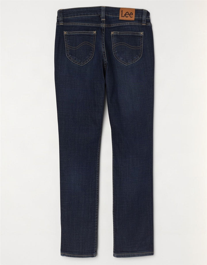 Lee Kvinder Norma Slim Straight Jeans W29 L28 Marineblå Bomuld