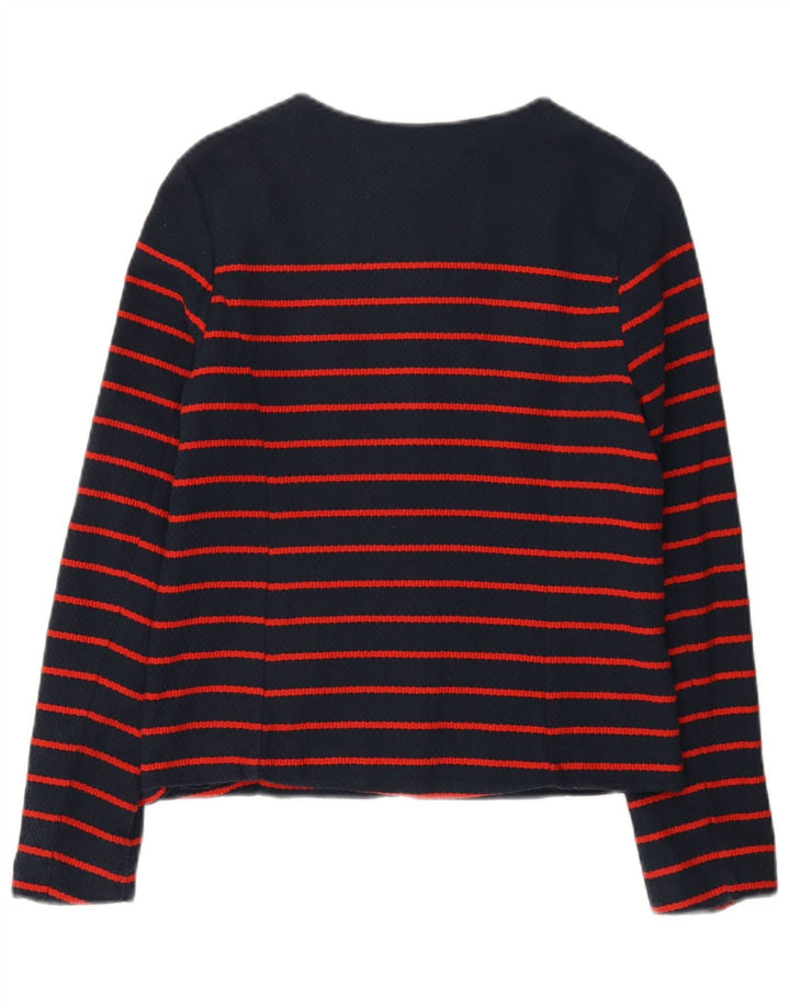 Tommy Hilfiger Dame Bomber Jacket UK 6 XS Marineblå Stribet