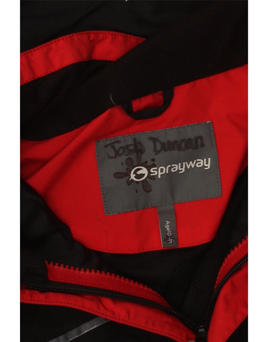Sprayway piger hætte vindjakke 10-11 år sort polyester