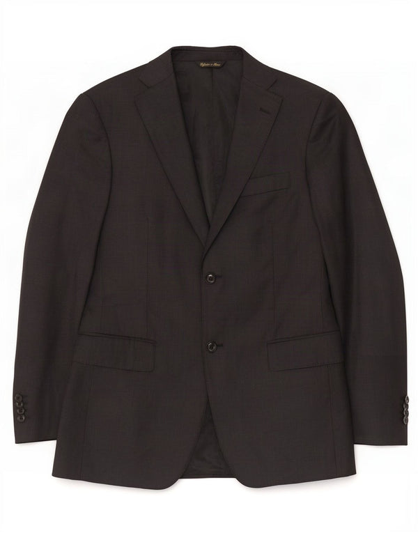 Loro Piana Herre 2-knaps blazerjakke IT 48 Medium Sort Virgin Wool