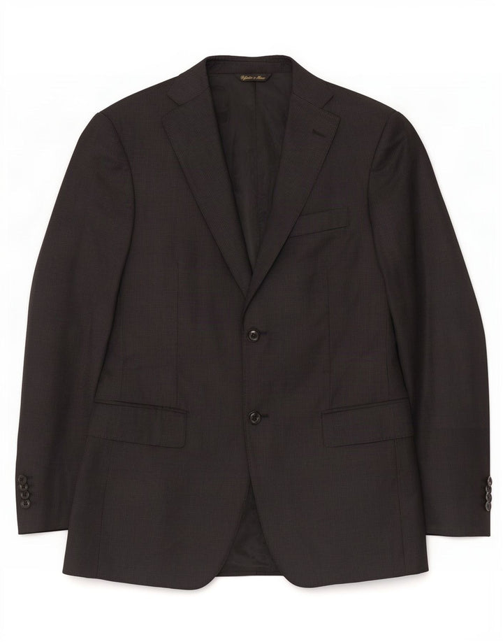 Loro Piana Herre 2-knaps blazerjakke IT 48 Medium Sort Virgin Wool