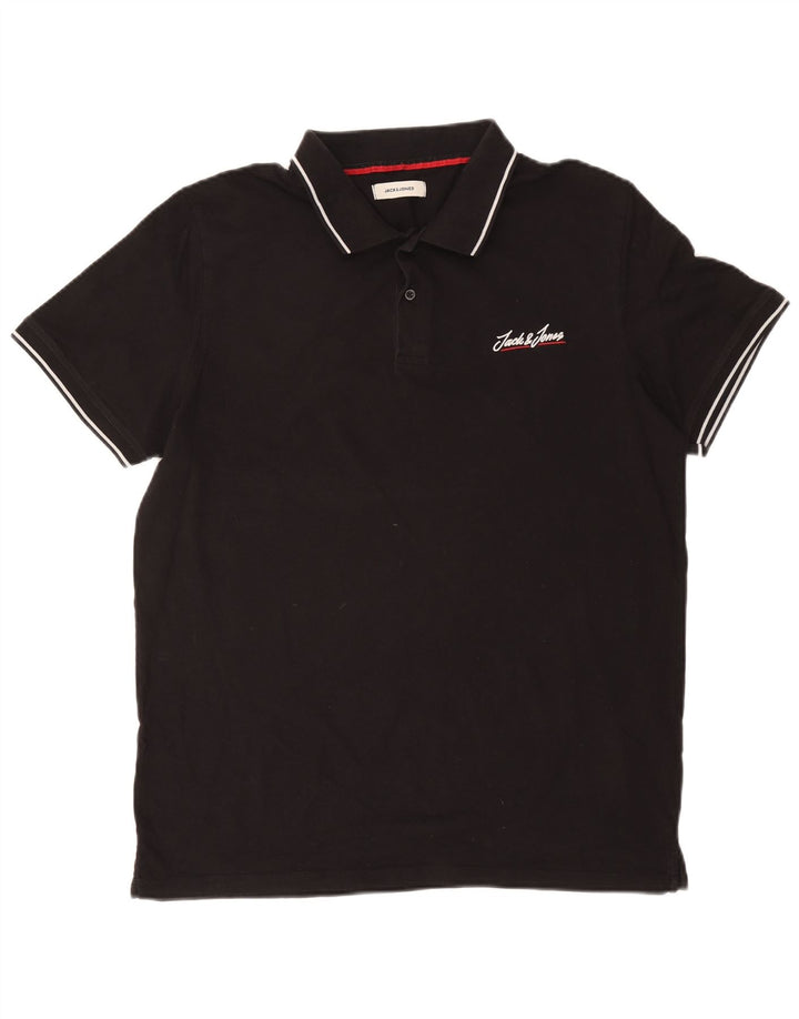 Jack & Jones herre poloshirt XL sort bomuld