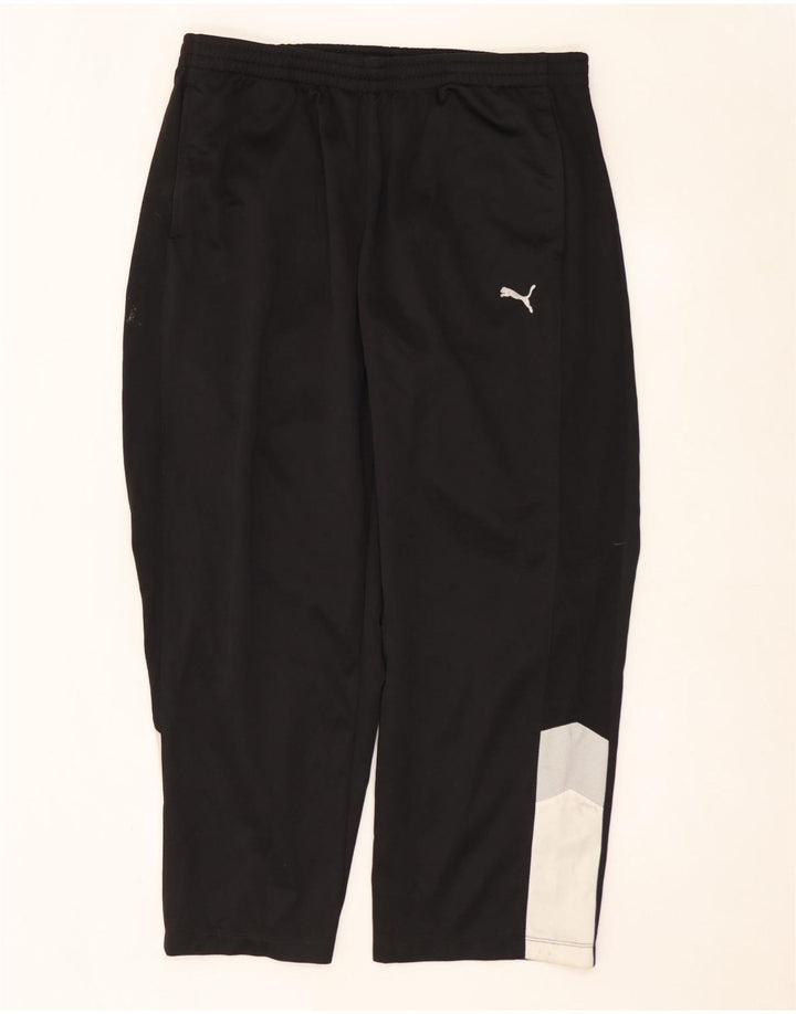 PUMA Træningsdragt bukser til mænd Large Black Colourblock Polyester