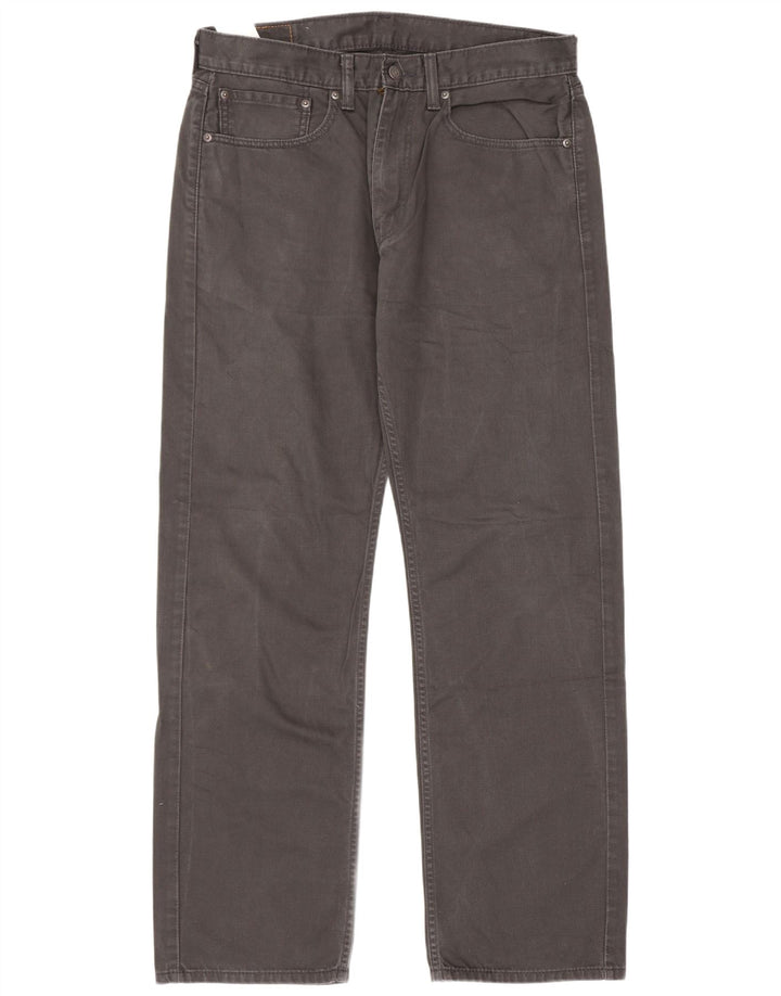 Levi's Herre 505 Straight Jeans W34 L32 Grå Bomuld