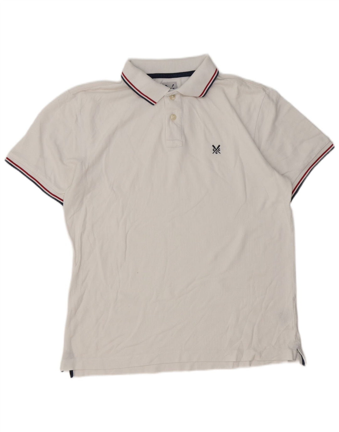 Besætningstøj Herre poloshirt Medium hvid bomuld
