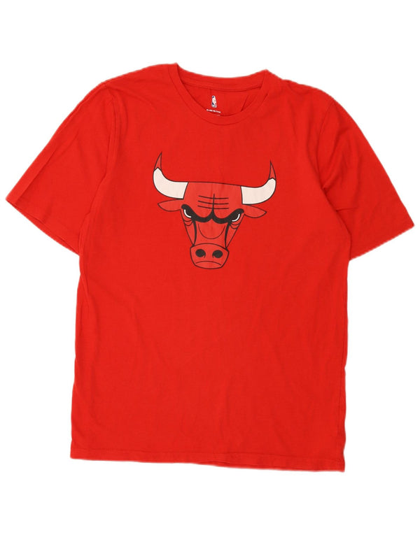 NBA Boys Chicago Bulls Grafisk T-shirt top 13-14 år XL rød bomuld
