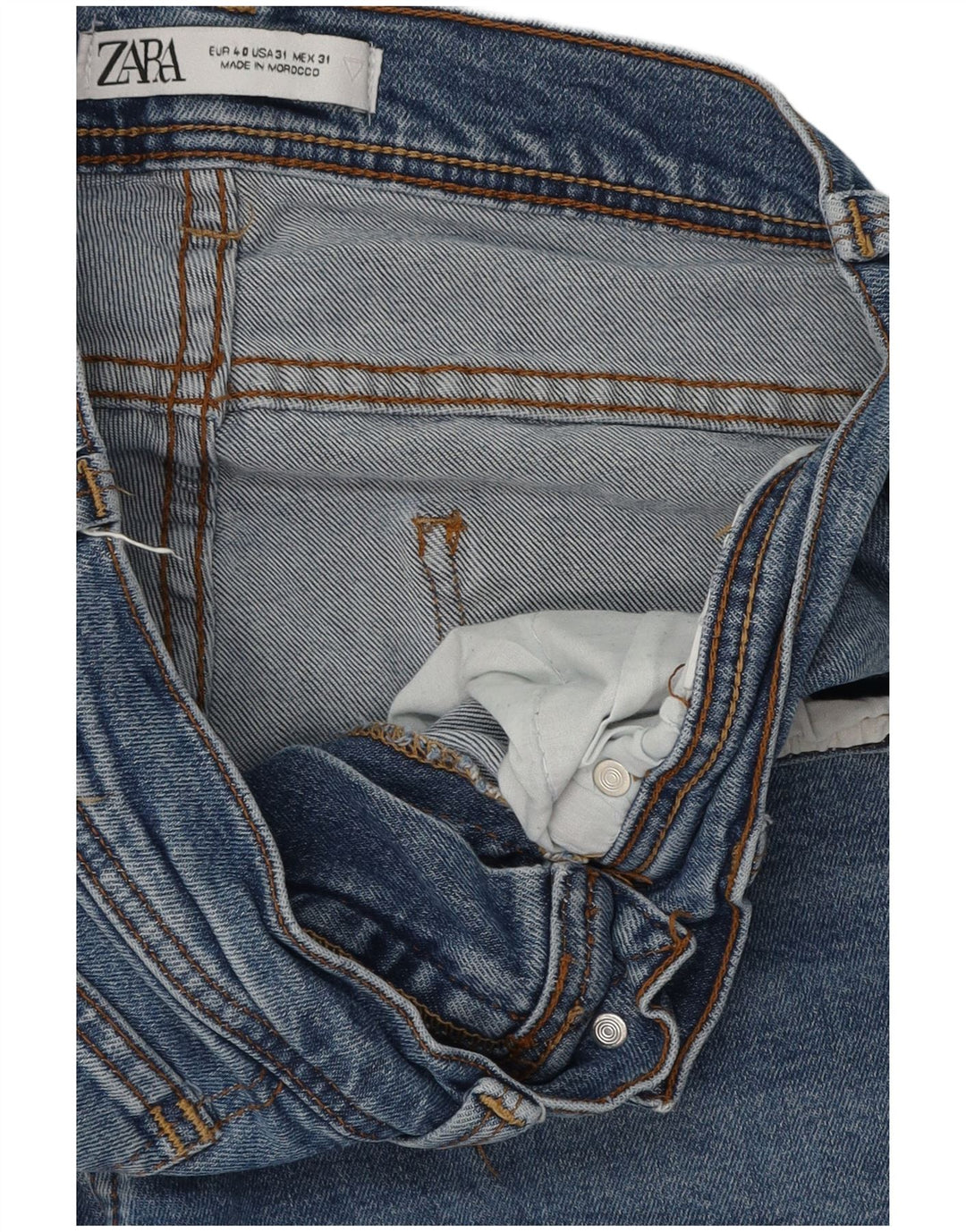 Zara Herre Slim Jeans EU 40 Medium W31 L30 Blå Bomuld