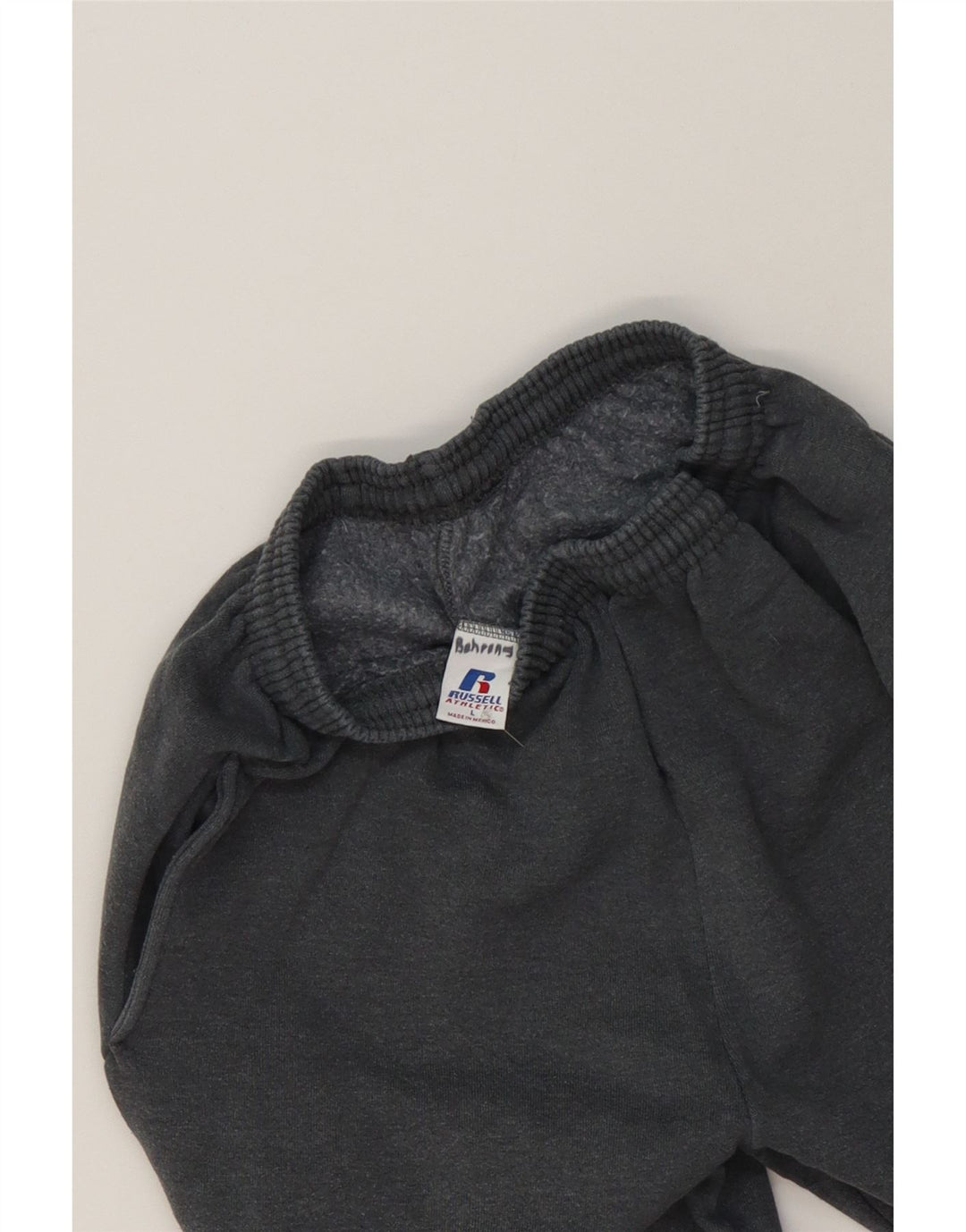 RUSSELL ATHLETIC Mens Tracksuit Trousers Large  Grey Cotton Vintage Russell Athletic and Second-Hand Russell Athletic from Messina Hembry 
