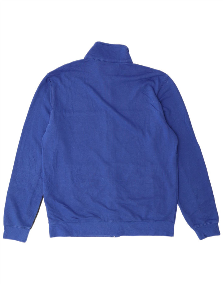 CHAMPION Mens Tracksuit Top Jacket Large Blue Colourblock Cotton