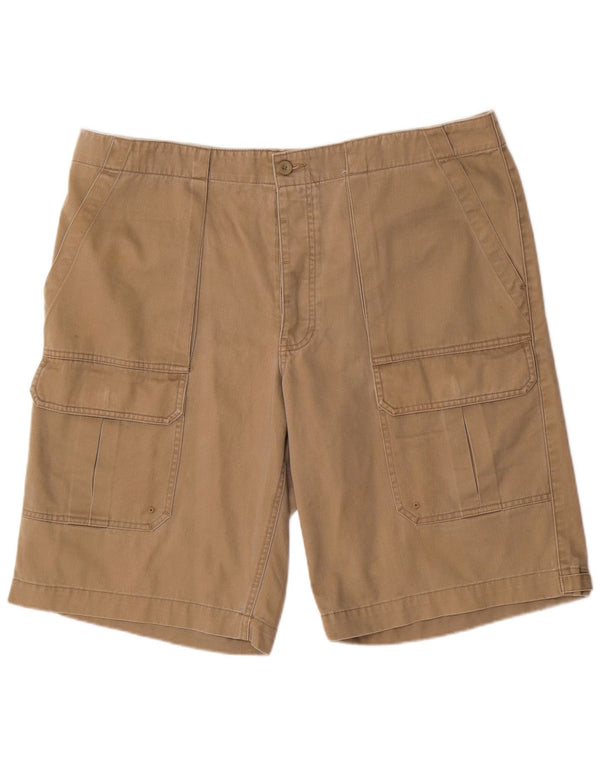 Marks & Spencer Herre Cargo Shorts XL W40 Beige Bomuld