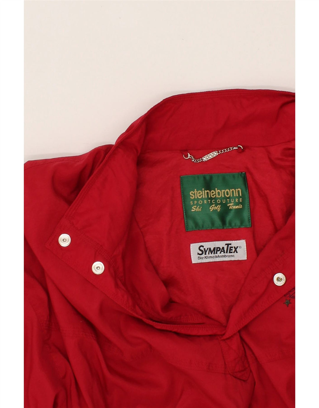 STEINEBRONN Herre Sympatex Pullover Windbreaker Jacket IT 56 3XL Rød