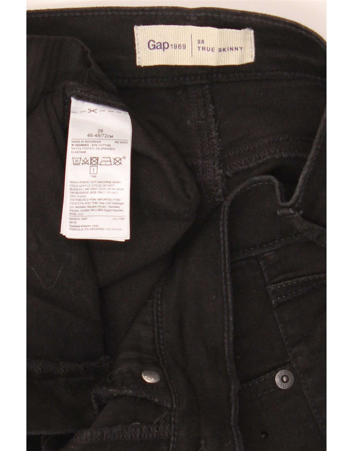 Gap Dame Skinny Jeans W26 L28 Sort Bomuld