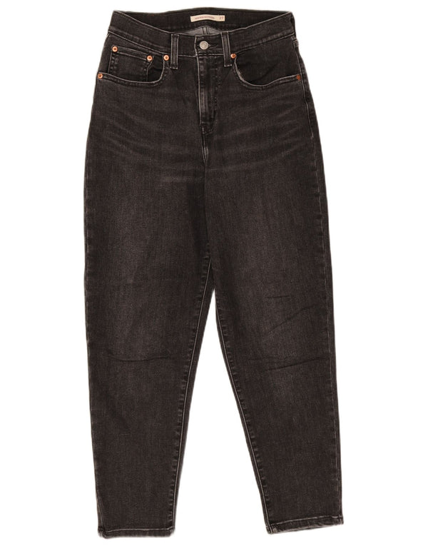 Levi's Womens Boyfriend High Rise Tapered Jeans W27 L27 Sort Bomuld