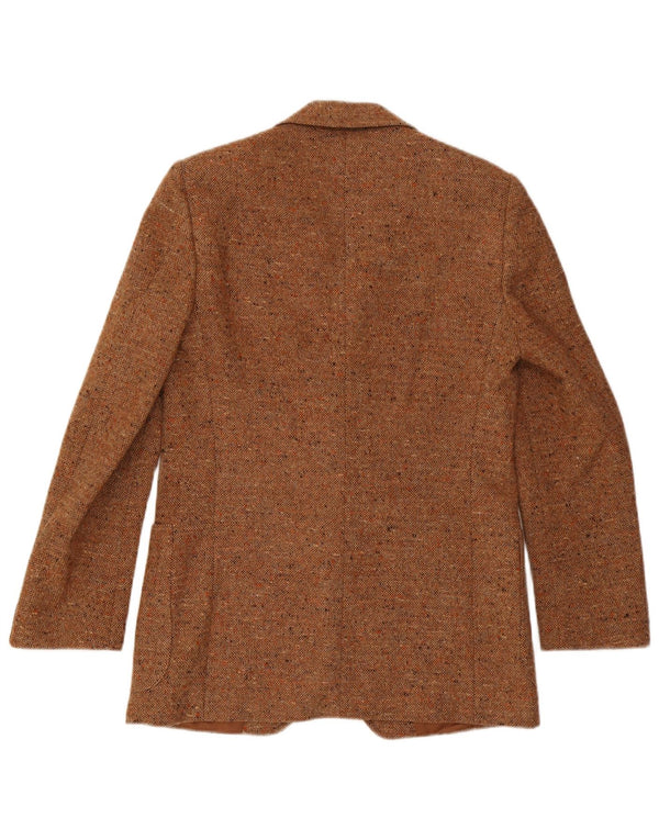 Vintage herre 2-knaps blazerjakke IT 50 Large Brown Flecked