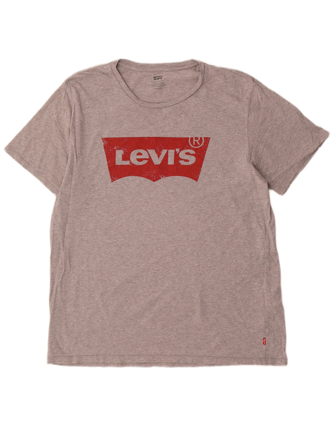 Levi's Herre grafisk T-shirt Top XL Grå Bomuld
