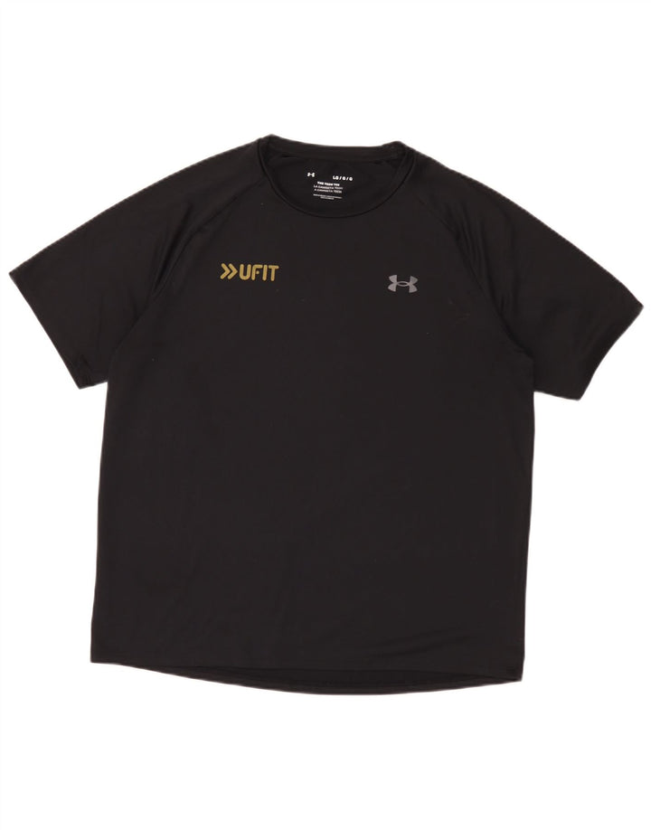Under Armour Herre The Tech Tee T-Shirt Top Stor Sort