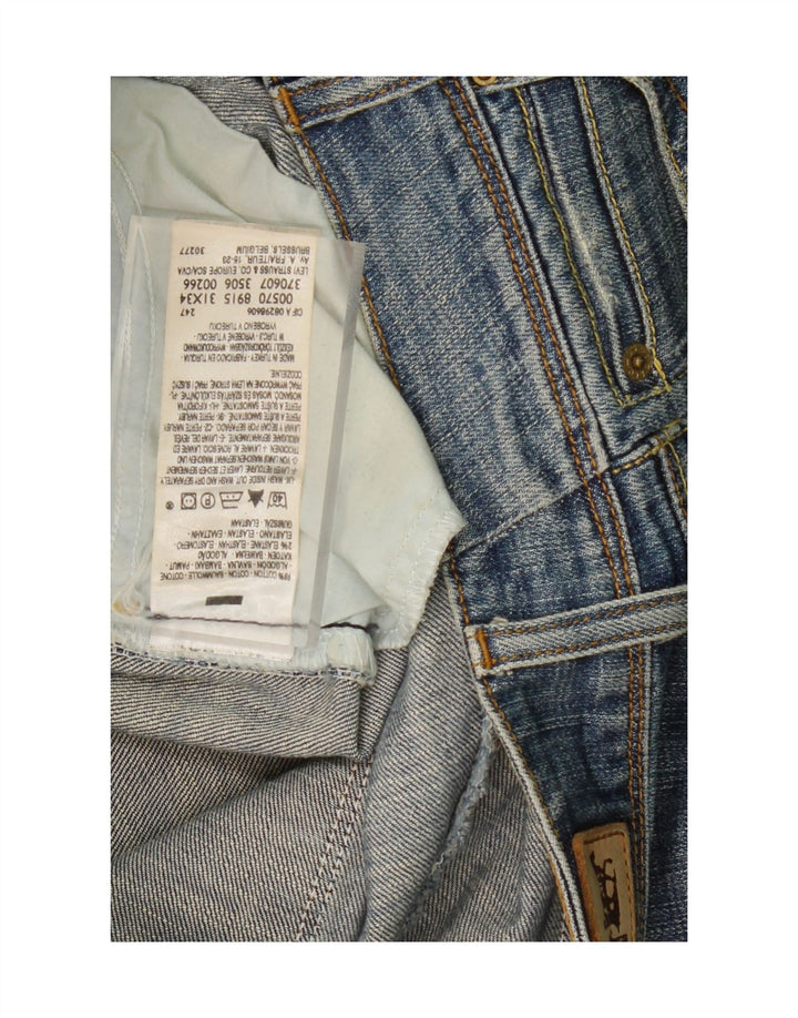 LEVI'S Womens 570 Straight Jeans W31 L30 Blue Cotton Vintage Levi's and Second-Hand Levi's from Messina Hembry 