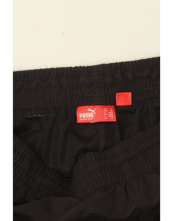 PUMA Mens Graphic Capri Tracksuit Trousers Medium Black Vintage Puma and Second-Hand Puma from Messina Hembry 