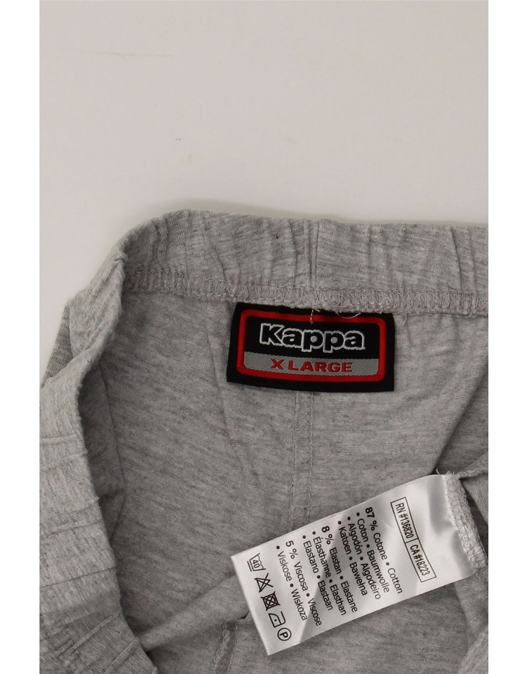 KAPPA Womens Graphic Leggings UK 18 XL  Grey Cotton Vintage Kappa and Second-Hand Kappa from Messina Hembry 