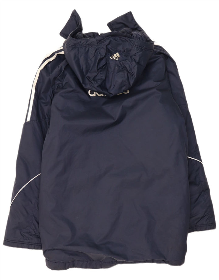 Adidas Herre grafisk grafisk polstret frakke UK 36 Lille marineblå polyester