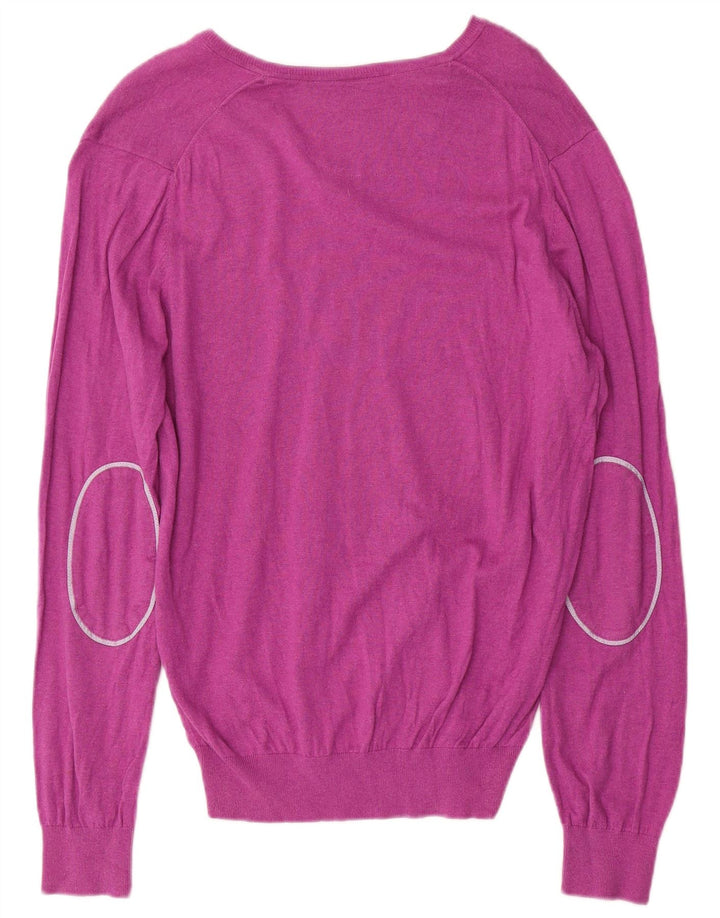Massimo Dutti Herre V-hals sweater Medium Lilla Bomuld