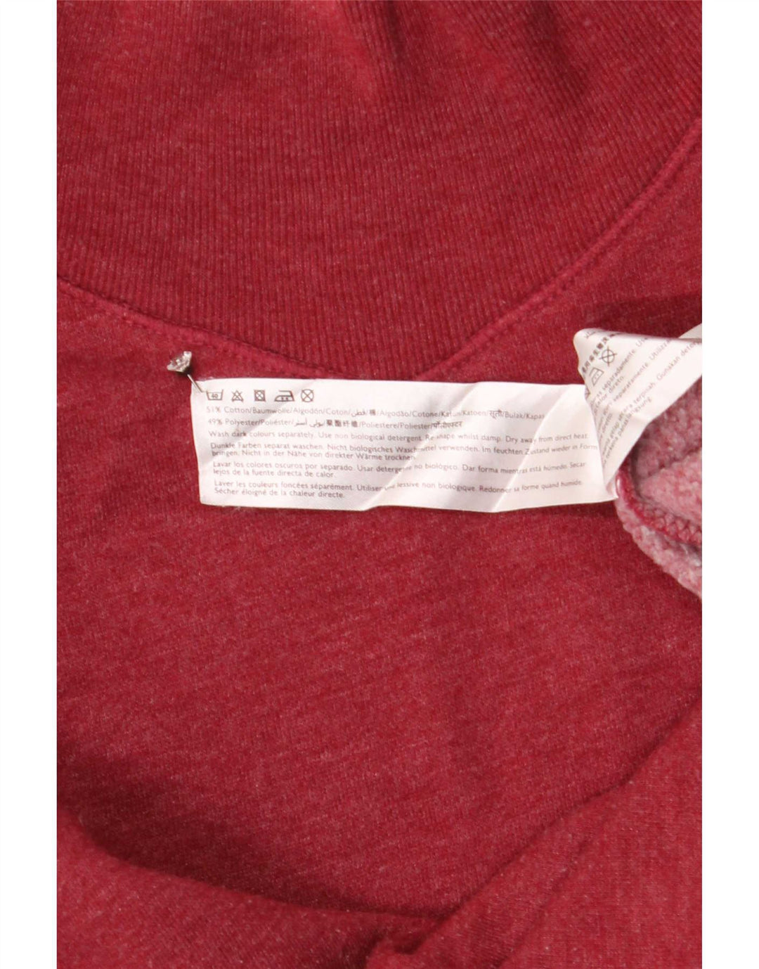Jack Wills Dame Oversized Sweatshirt Jumper UK 12 Medium Rød Bomuld