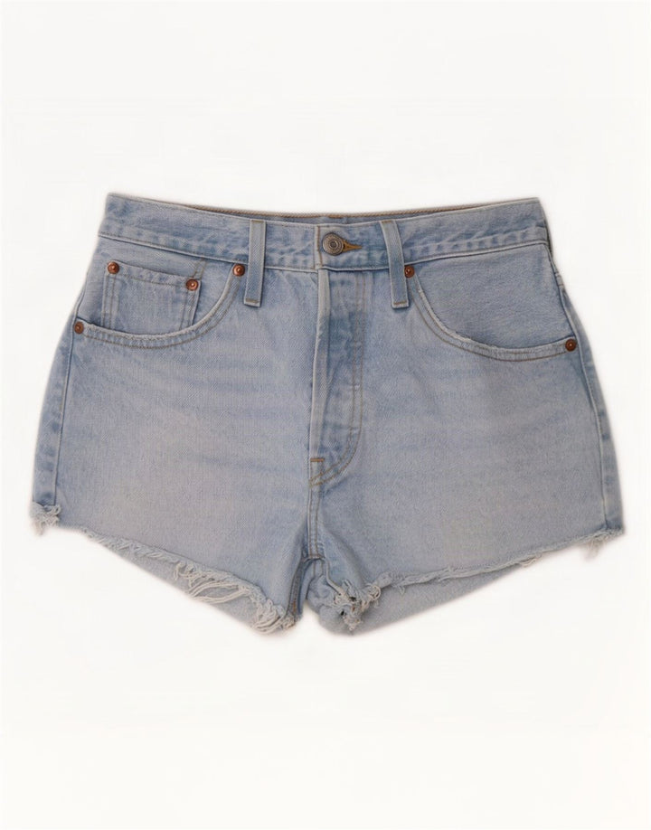 Levi's Dame Distressed Denim Shorts Små W27 blå bomuld