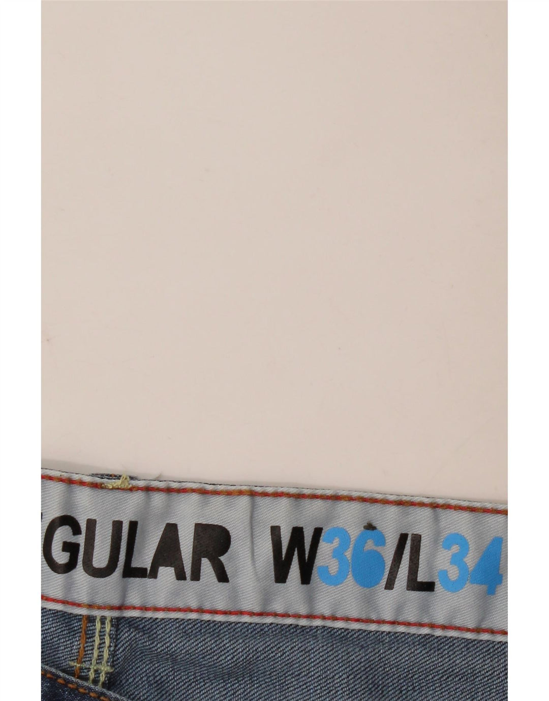 Fcuk Herre Regular Fit Straight Jeans W36 L34 Blå