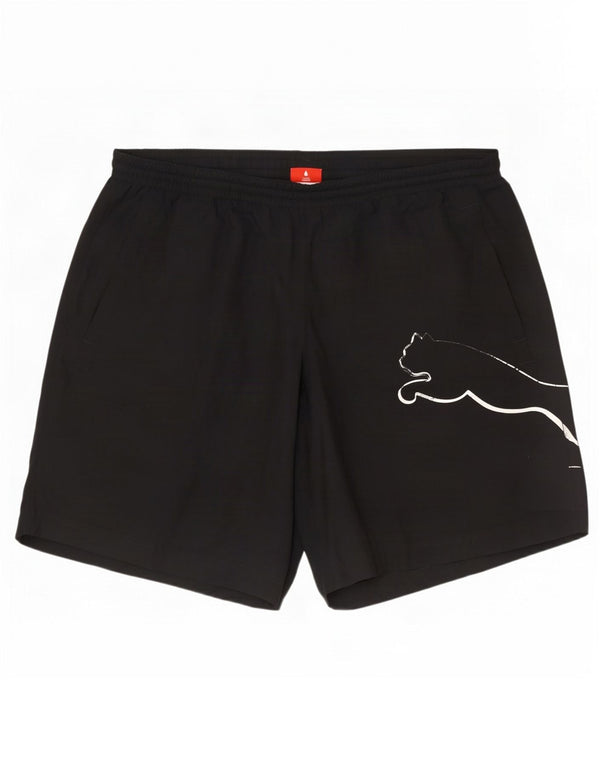 Puma Herre grafiske sportsshorts Large Sort