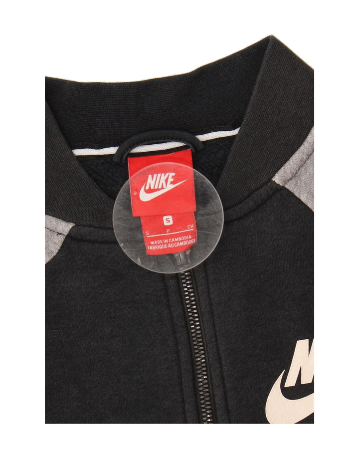 NIKE Mens Graphic Tracksuit Top Jacket Small Black Colourblock Cotton Vintage Nike and Second-Hand Nike from Messina Hembry 