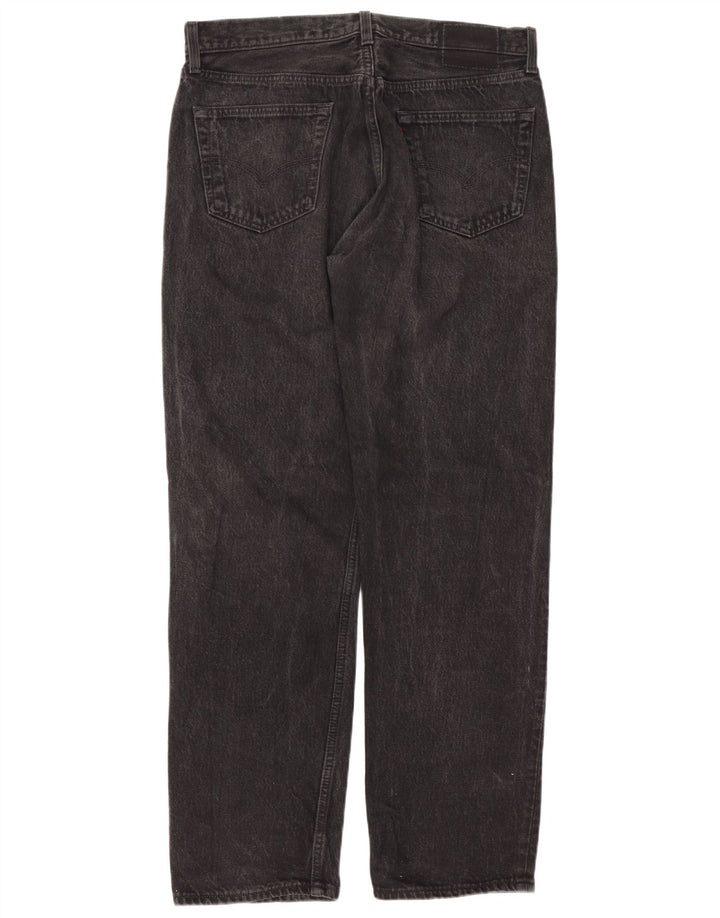 Levi's Straight Jeans til mænd W36 L32 sort bomuld