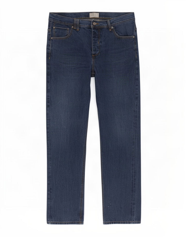 Bænk lige herre jeans W38 L32 blå bomuld