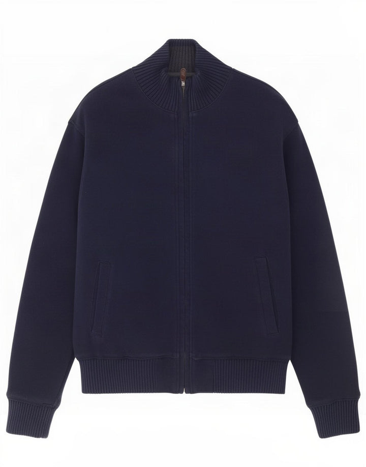 Marks & Spencer Herre Blue Harbor Cardigan Sweater Medium Navy Bomuld