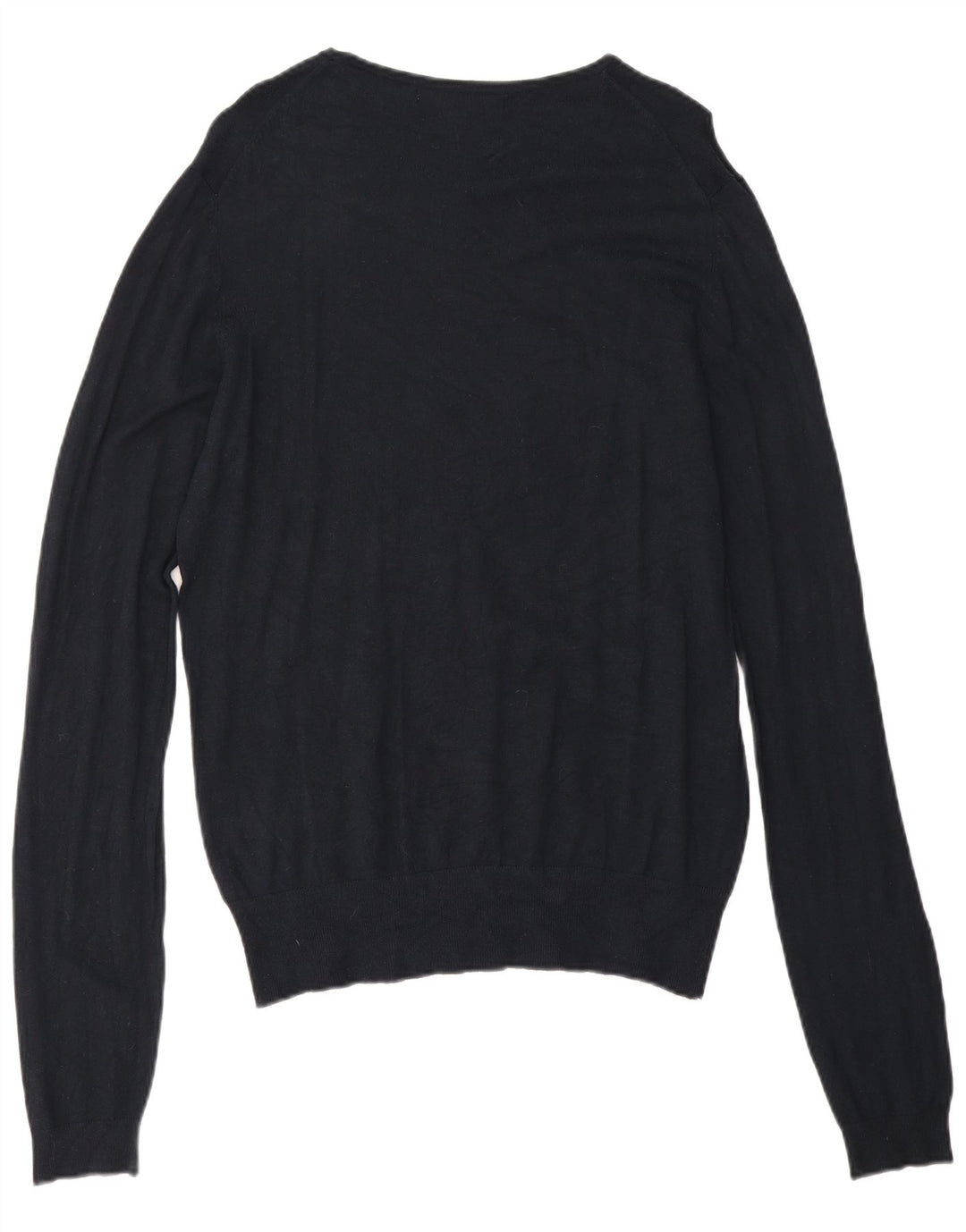 Zara Herre Boat Neck Jumper Sweater Large Navy Blue