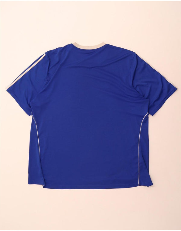 Adidas Herre Climalite T-Shirt Top 3XL Blå Polyester