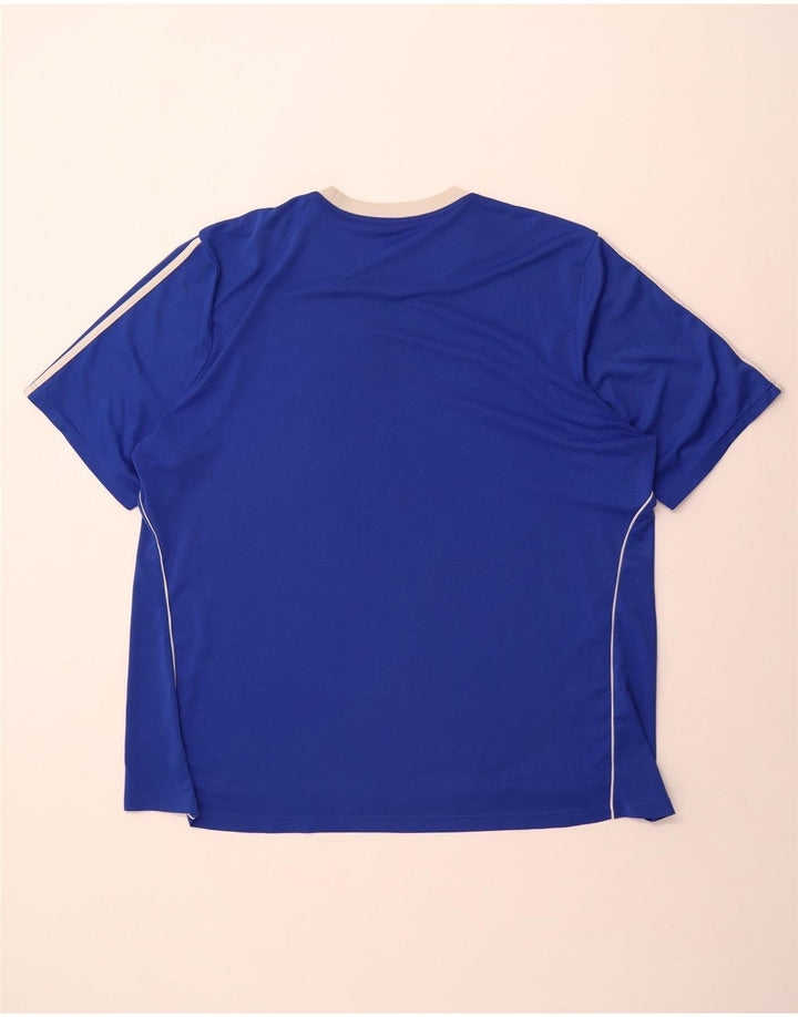 Adidas Herre Climalite T-Shirt Top 3XL Blå Polyester