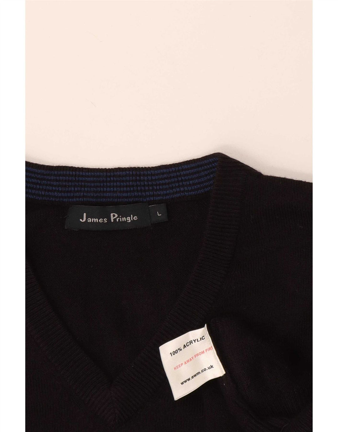 James Pringle Herrevest Tank Top Stor Sort Akryl