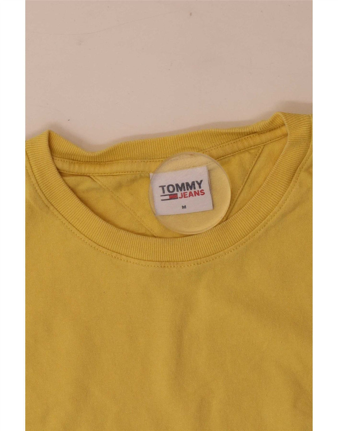 Tommy Hilfiger Dame T-Shirt Top UK 12 Medium Gul