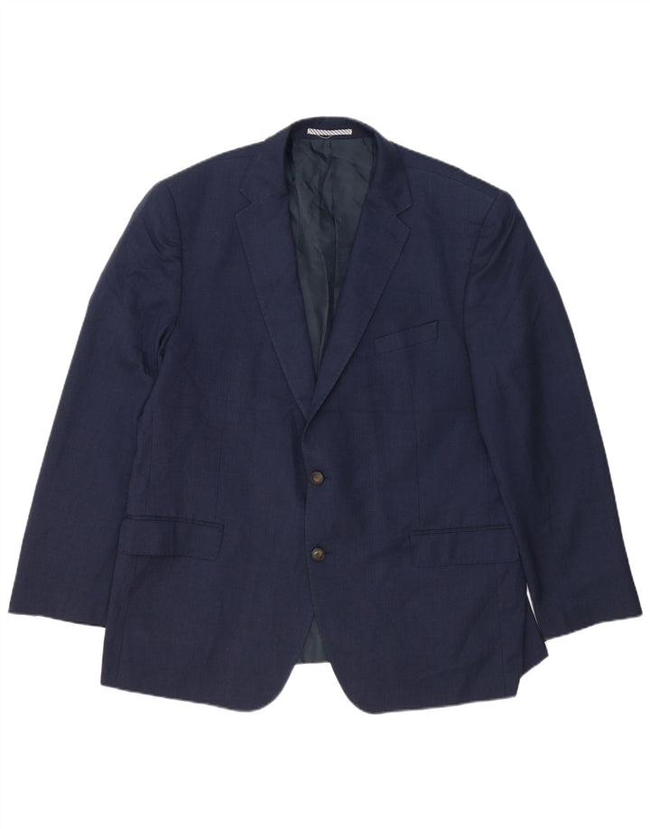 Marks & Spencer Herre 2-knaps blazerjakke UK 46 XL Marineblå polyester