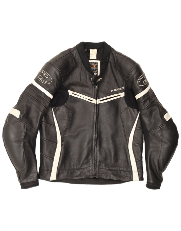 Held Herre Motorstyle Graphic Racer Jakke Størrelse 48 XL Sort Colourblock