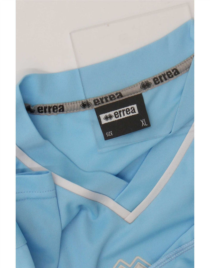 Errea Herre T-Shirt Top XL Blå Polyester