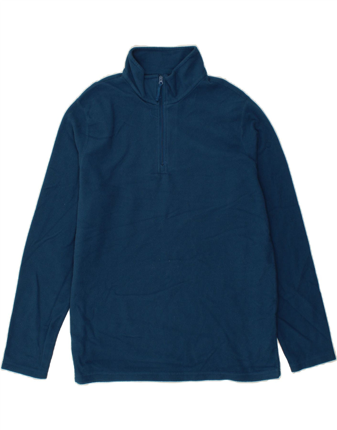 MOUNTAIN WAREHOUSE Mens Zip Neck Fleece Jumper Large Blue Polyester Vintage Mountain Warehouse and Second-Hand Mountain Warehouse from Messina Hembry 