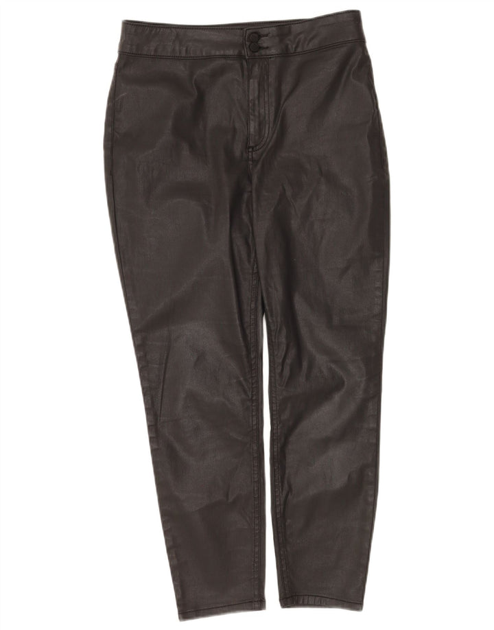 MINT VELVET Dame cropped jeans UK 12 Medium W28 L25 Black Bomuld