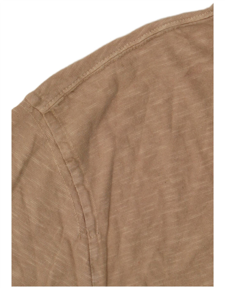 Weird Fish Herre T-shirt Top Stor Beige Flecked Bomuld